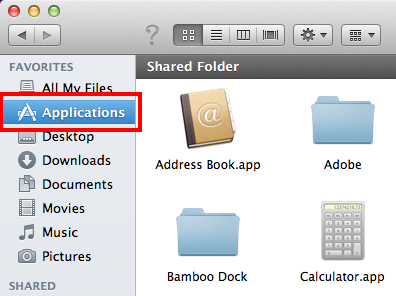 Please select a folder on an hfs+ drive